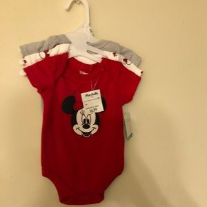 Minnie Mouse onesies set of 3. 3-6 months